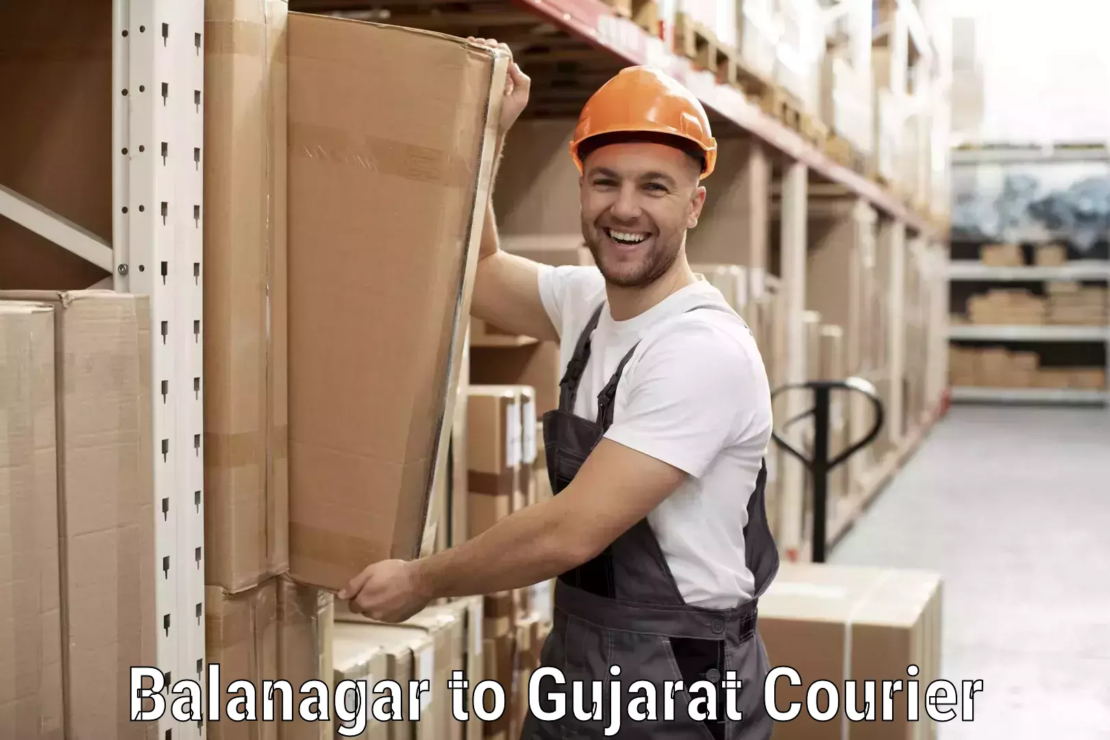 Door-to-door shipment Balanagar to Gujarat