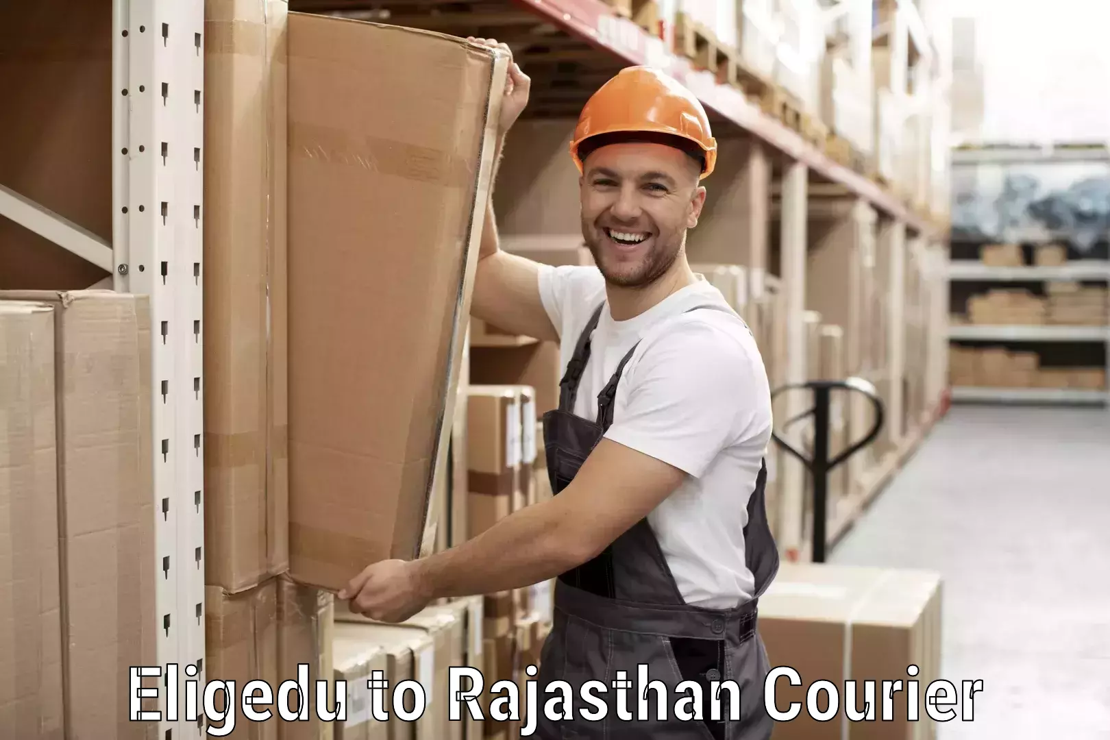 Doorstep delivery service Eligedu to Rajasthan