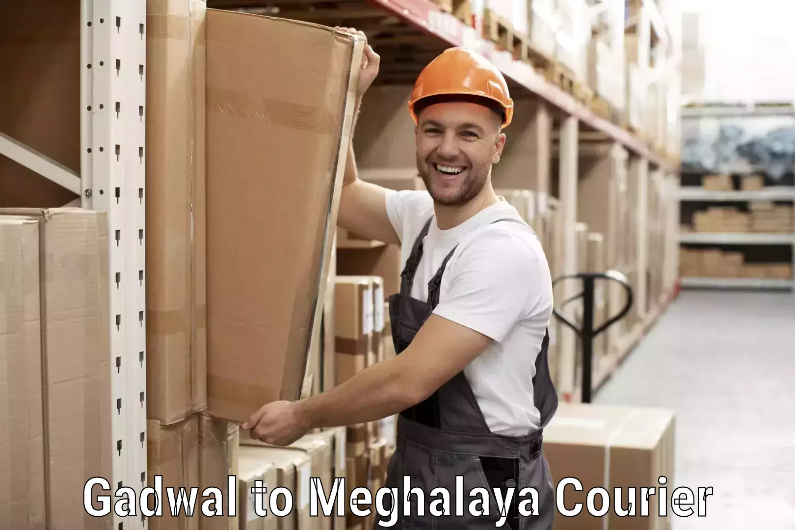 Courier service comparison Gadwal to Shillong
