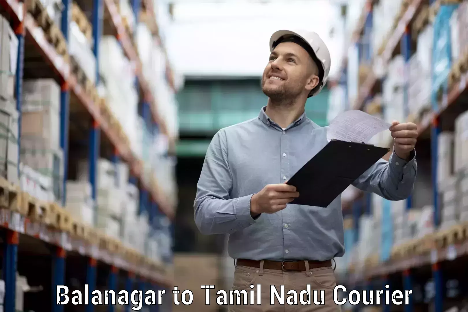 Package delivery network Balanagar to Dindigul