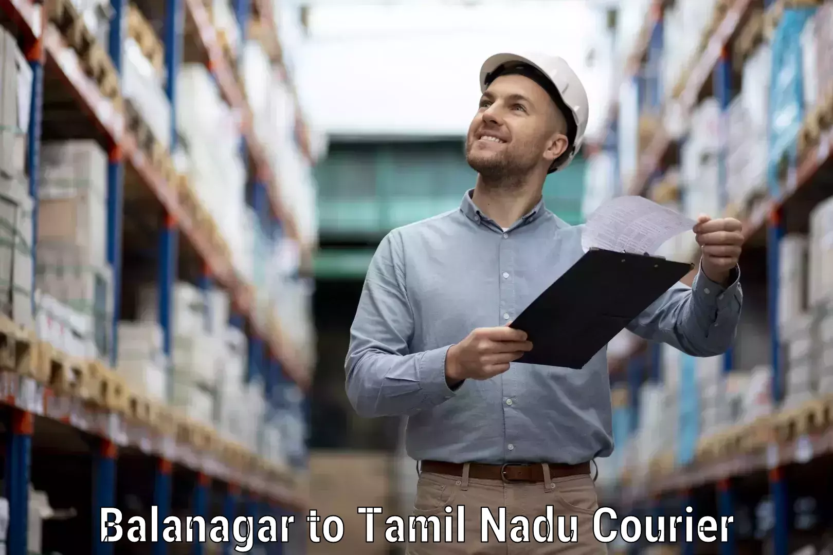 Full-service courier options Balanagar to Bharathiar University Coimbatore