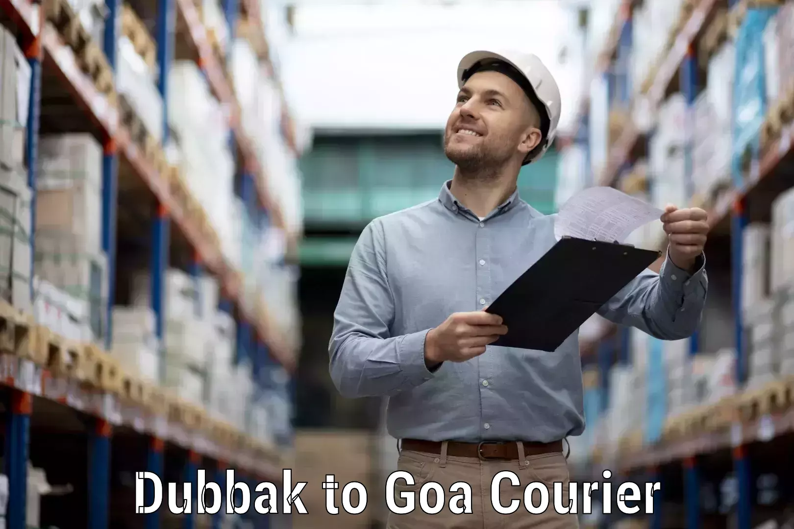 Efficient parcel service Dubbak to South Goa