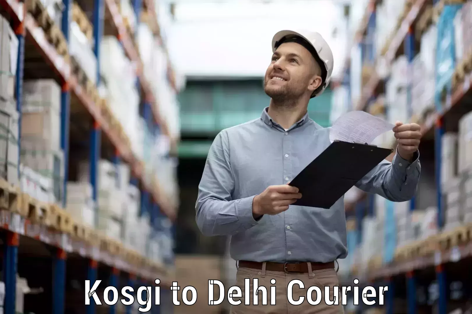 Next-day freight services in Kosgi to Delhi