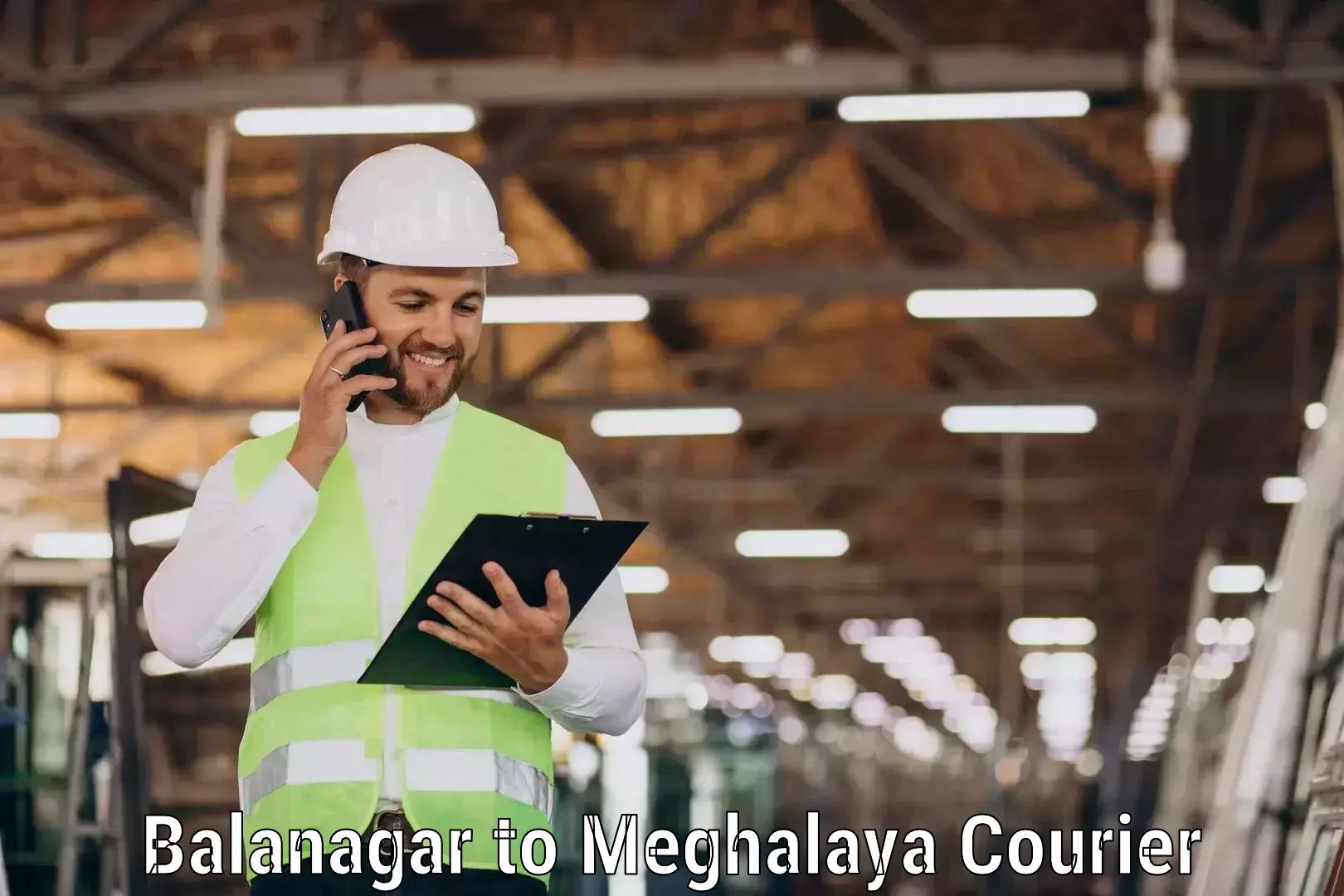 High-speed parcel service Balanagar to Meghalaya