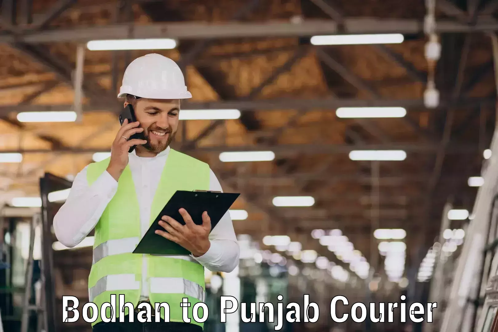 Next-day delivery options Bodhan to Punjab