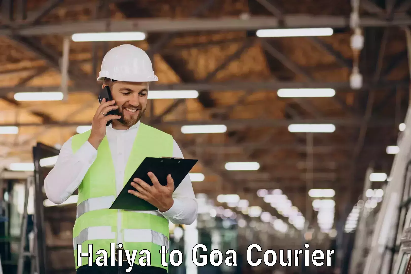 Air courier services Haliya to Ponda