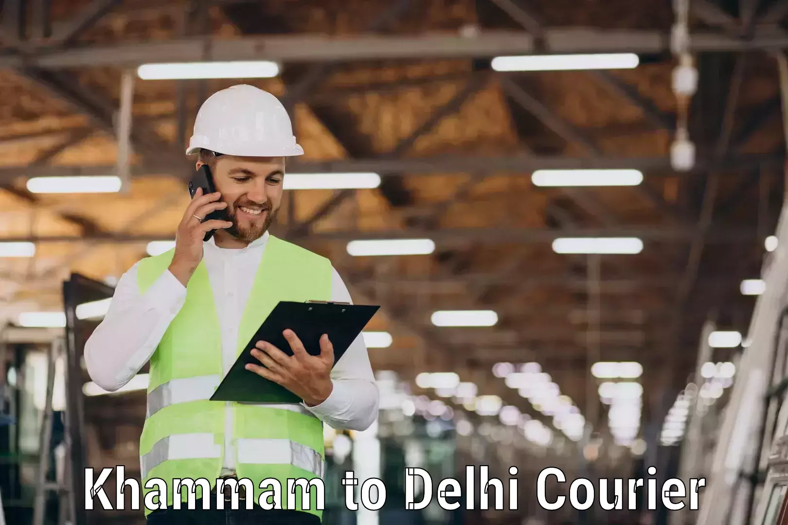 On-call courier service Khammam to Jamia Hamdard New Delhi