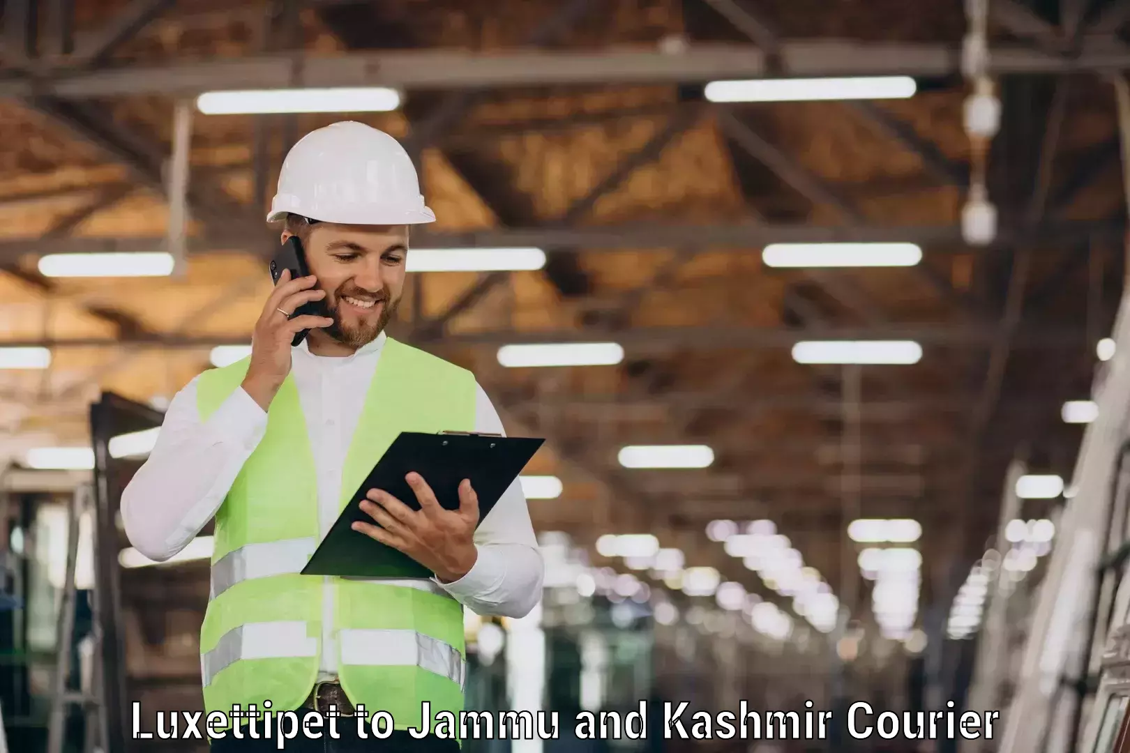 Courier service innovation Luxettipet to Kupwara