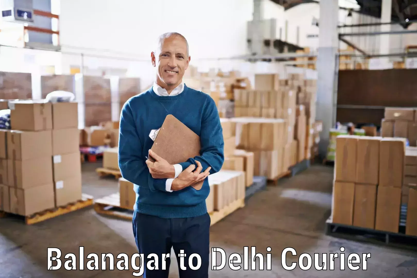 Reliable courier service in Balanagar to Delhi Technological University DTU