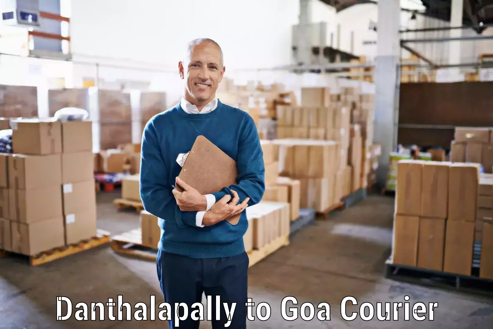 Optimized delivery routes Danthalapally to South Goa