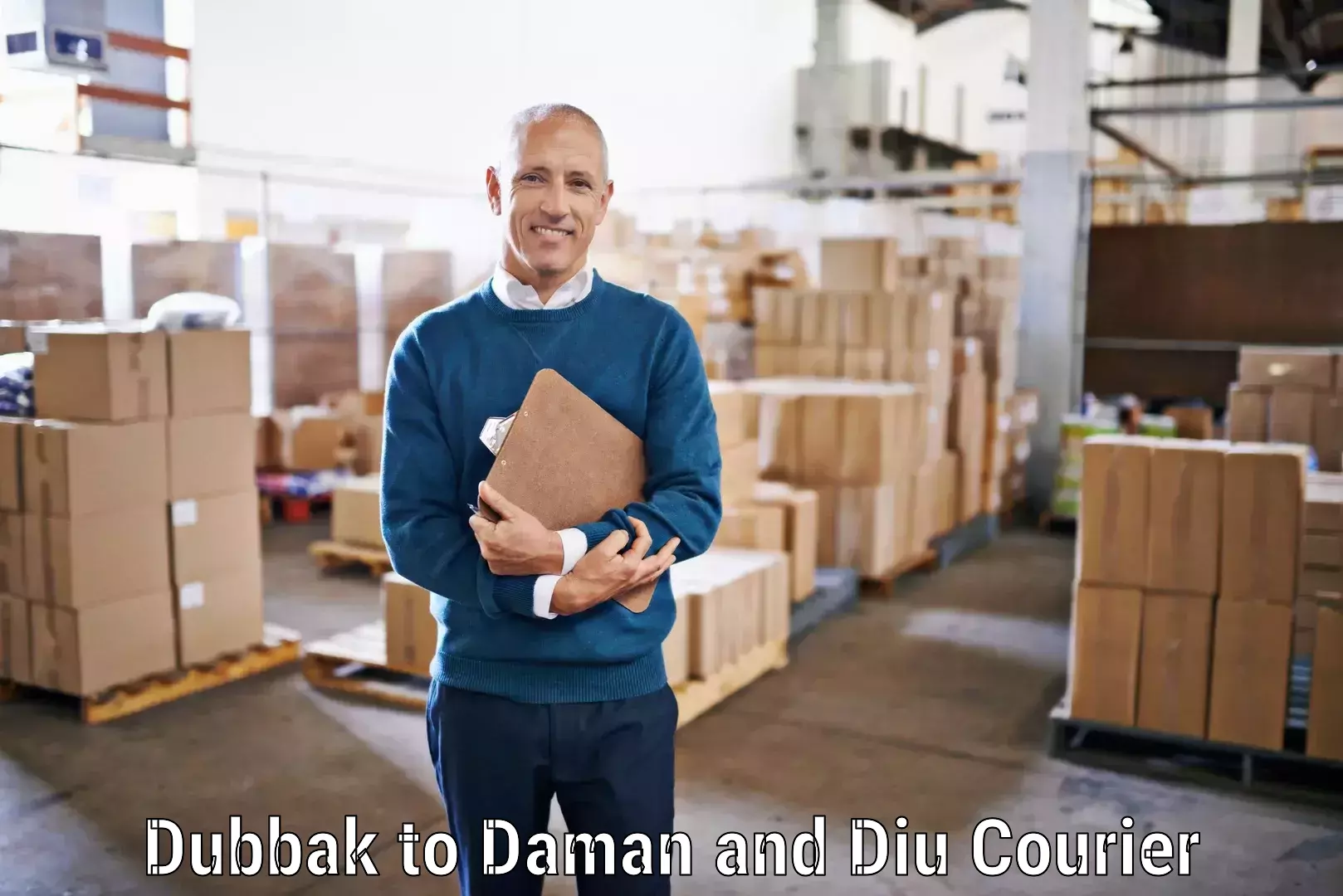 Nationwide delivery network Dubbak to Daman