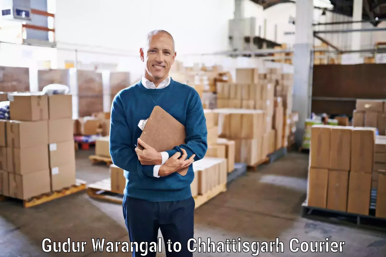 Reliable courier service Gudur Warangal to Korea Chhattisgarh
