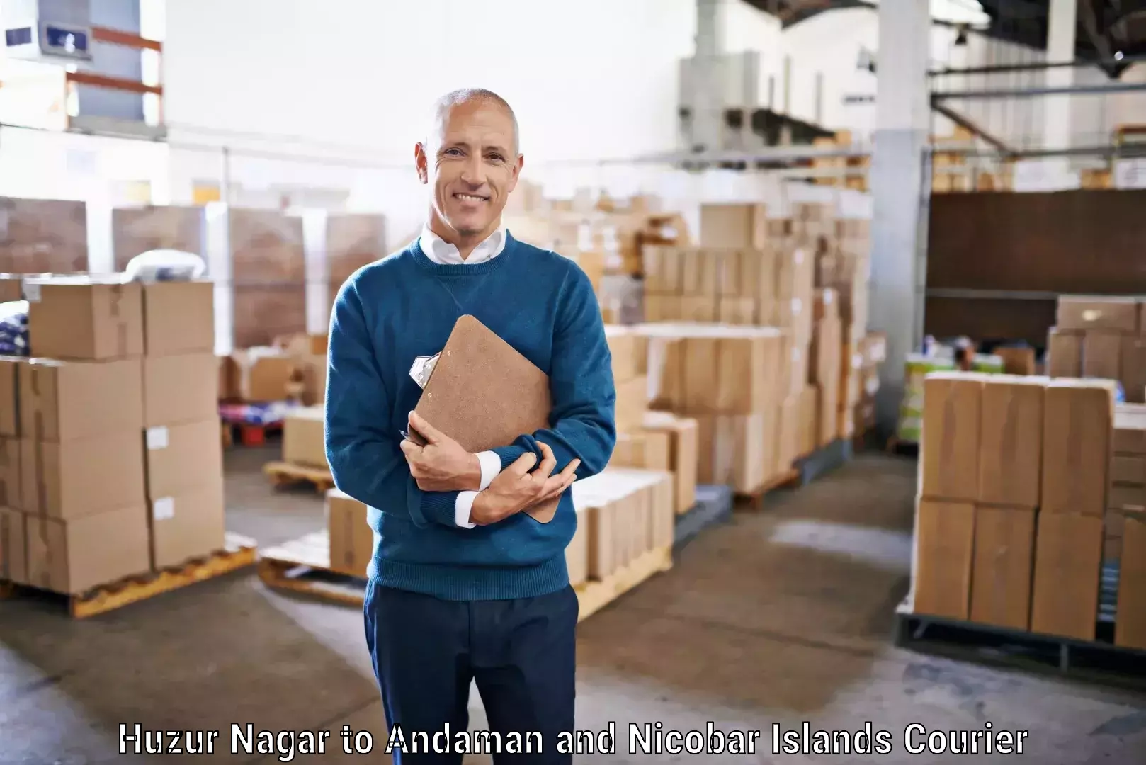 Efficient parcel tracking in Huzur Nagar to Andaman and Nicobar Islands
