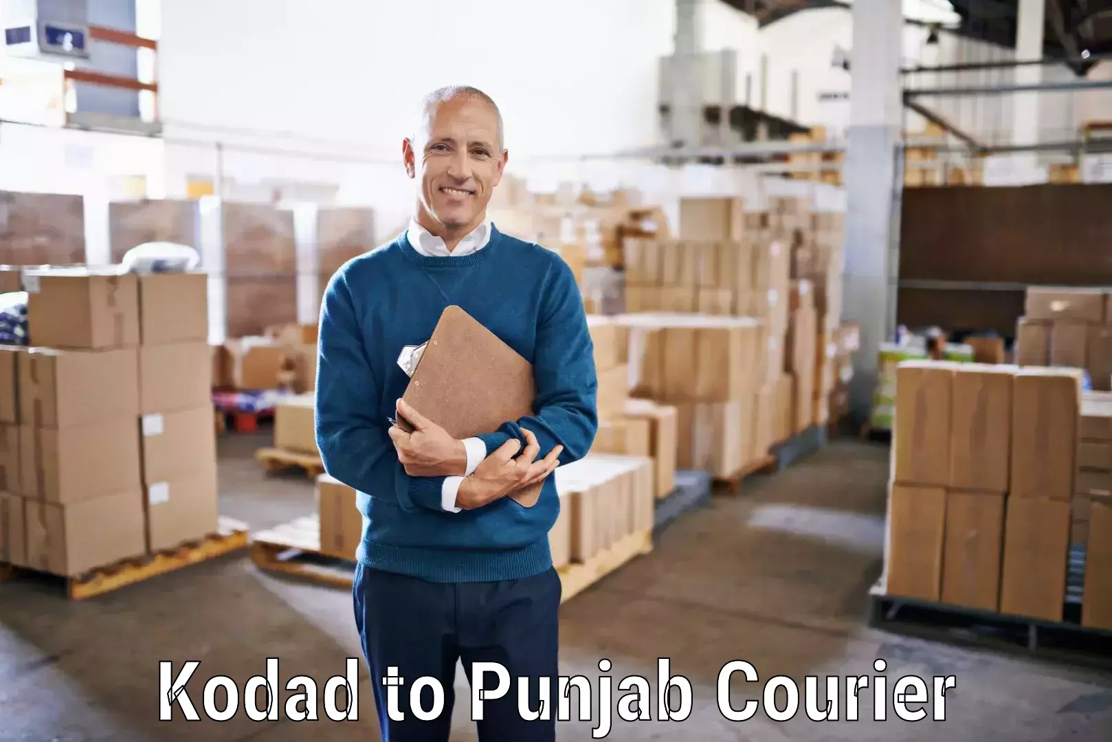 High-capacity parcel service Kodad to Gurdaspur