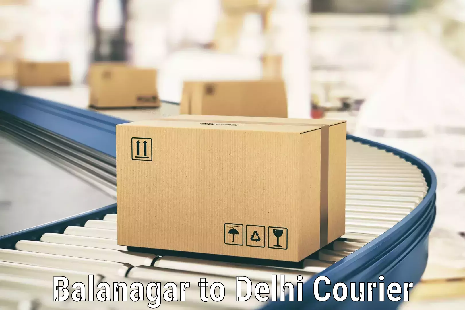Express package delivery Balanagar to University of Delhi