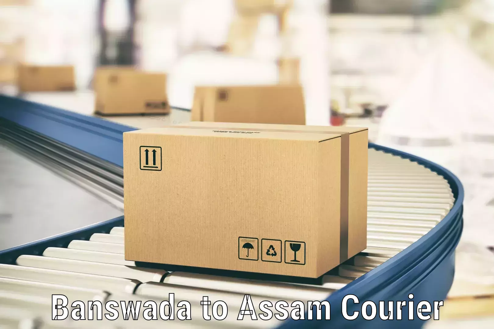 Courier service booking in Banswada to Rupai Siding