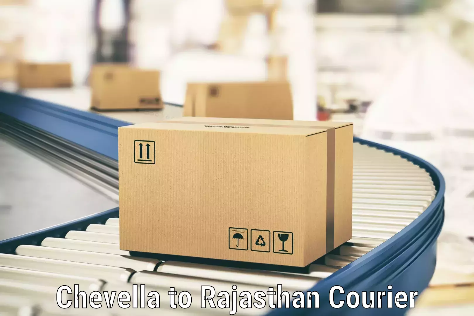 International courier networks Chevella to Udaipur