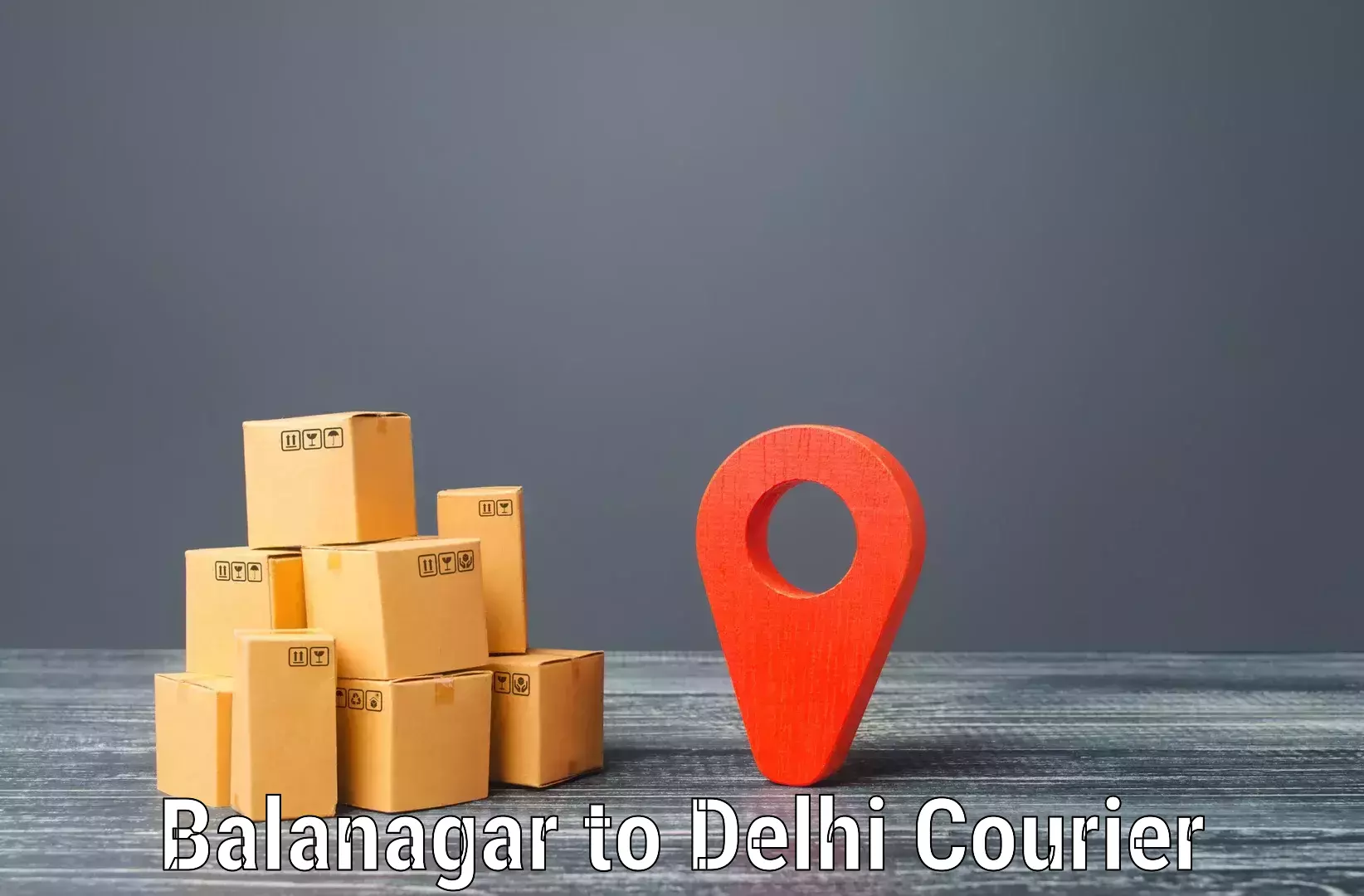 Cost-effective shipping solutions Balanagar to Indraprastha
