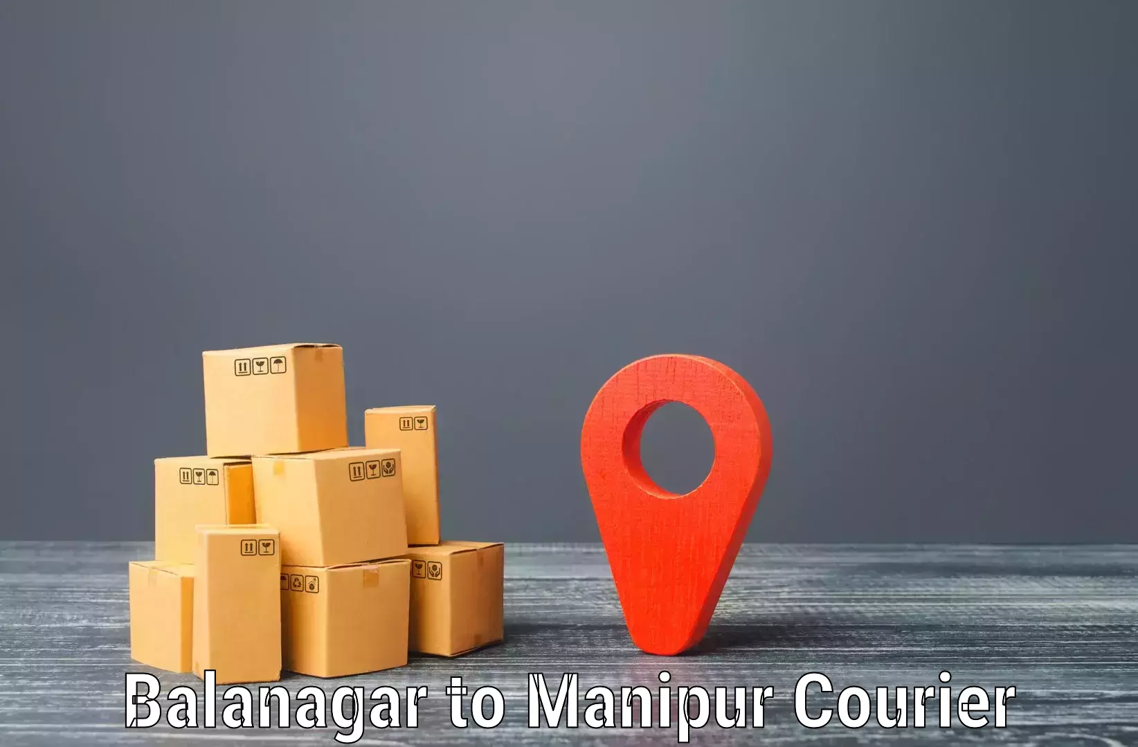 Pharmaceutical courier Balanagar to Moirang