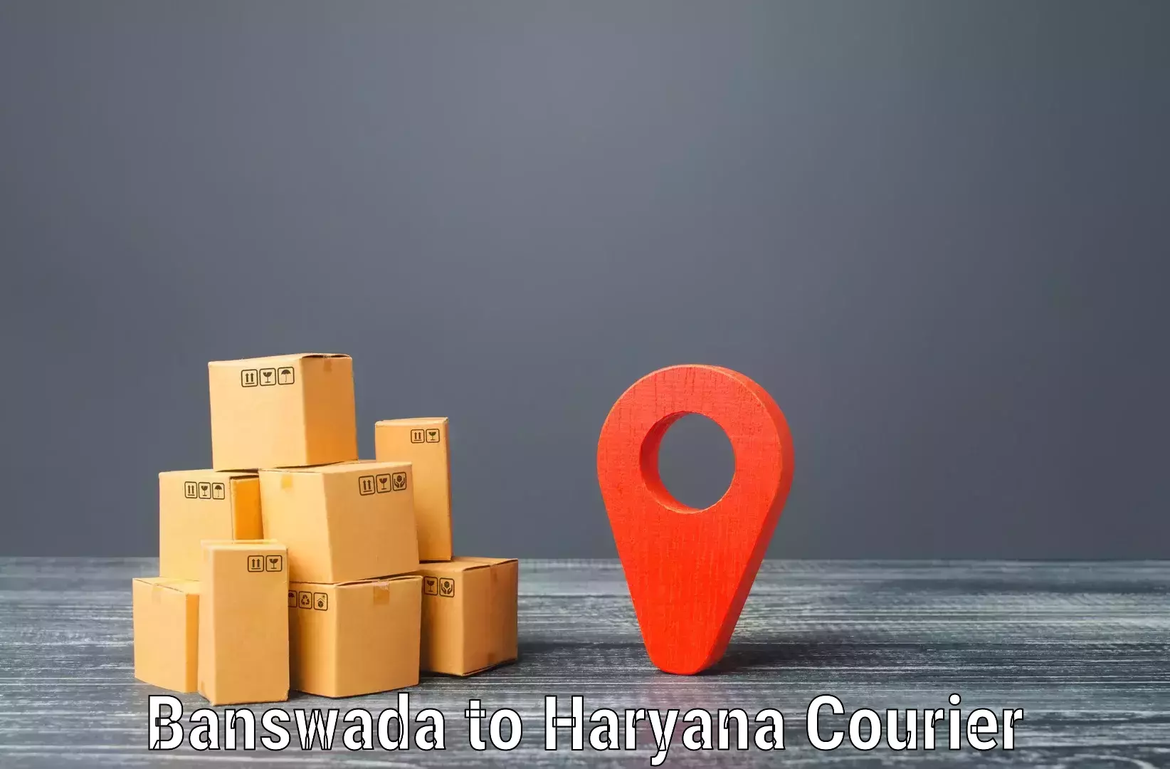 Courier service partnerships Banswada to Shahabad Markanda
