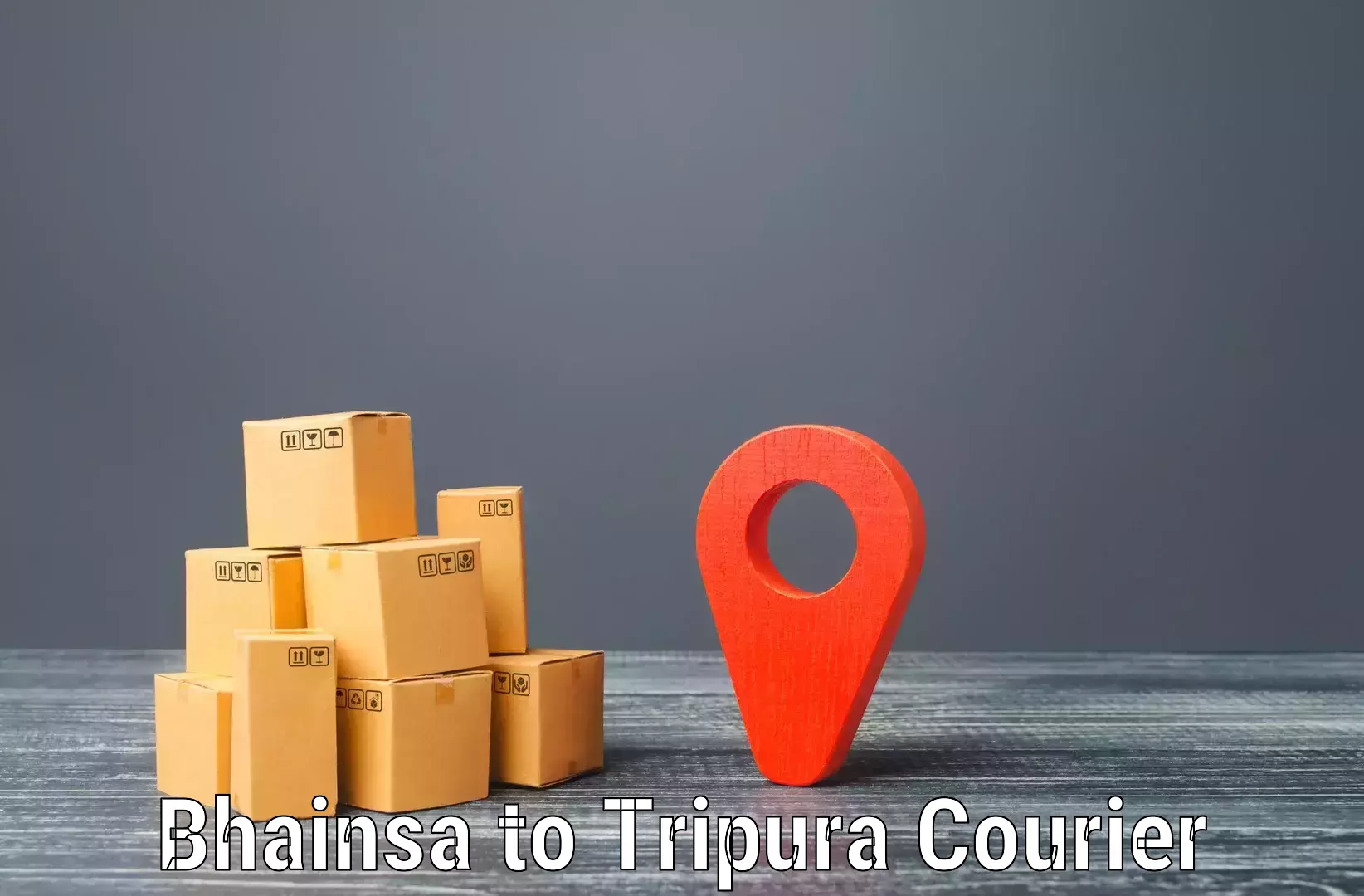 Courier rate comparison Bhainsa to South Tripura