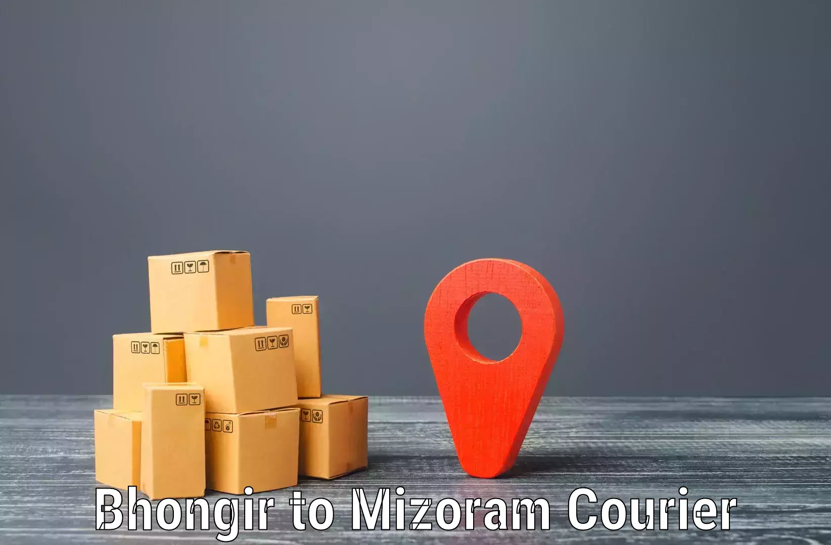 Return courier service Bhongir to Thenzawl