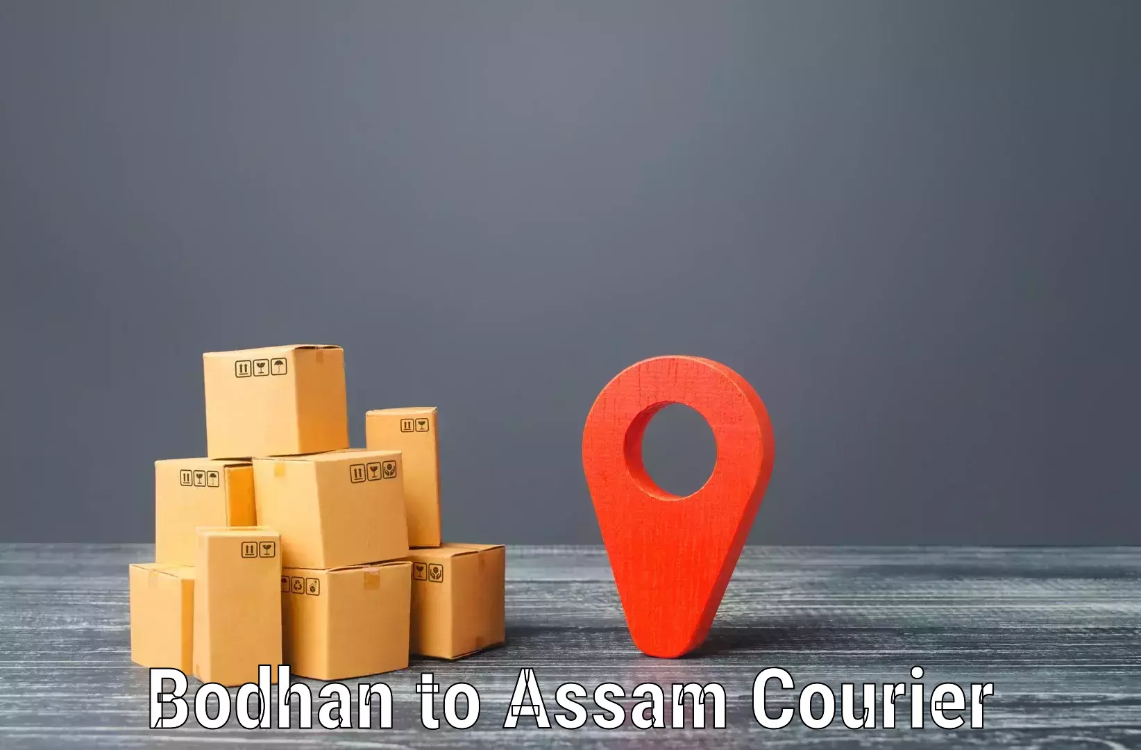 Air courier services in Bodhan to Silchar