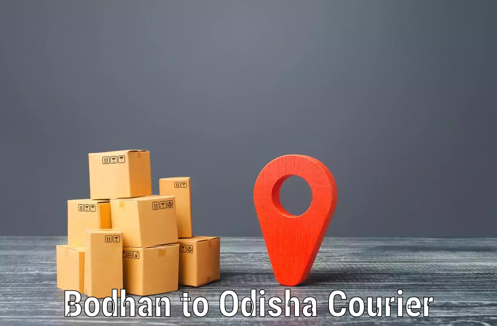 Custom courier packages Bodhan to Rairakhol