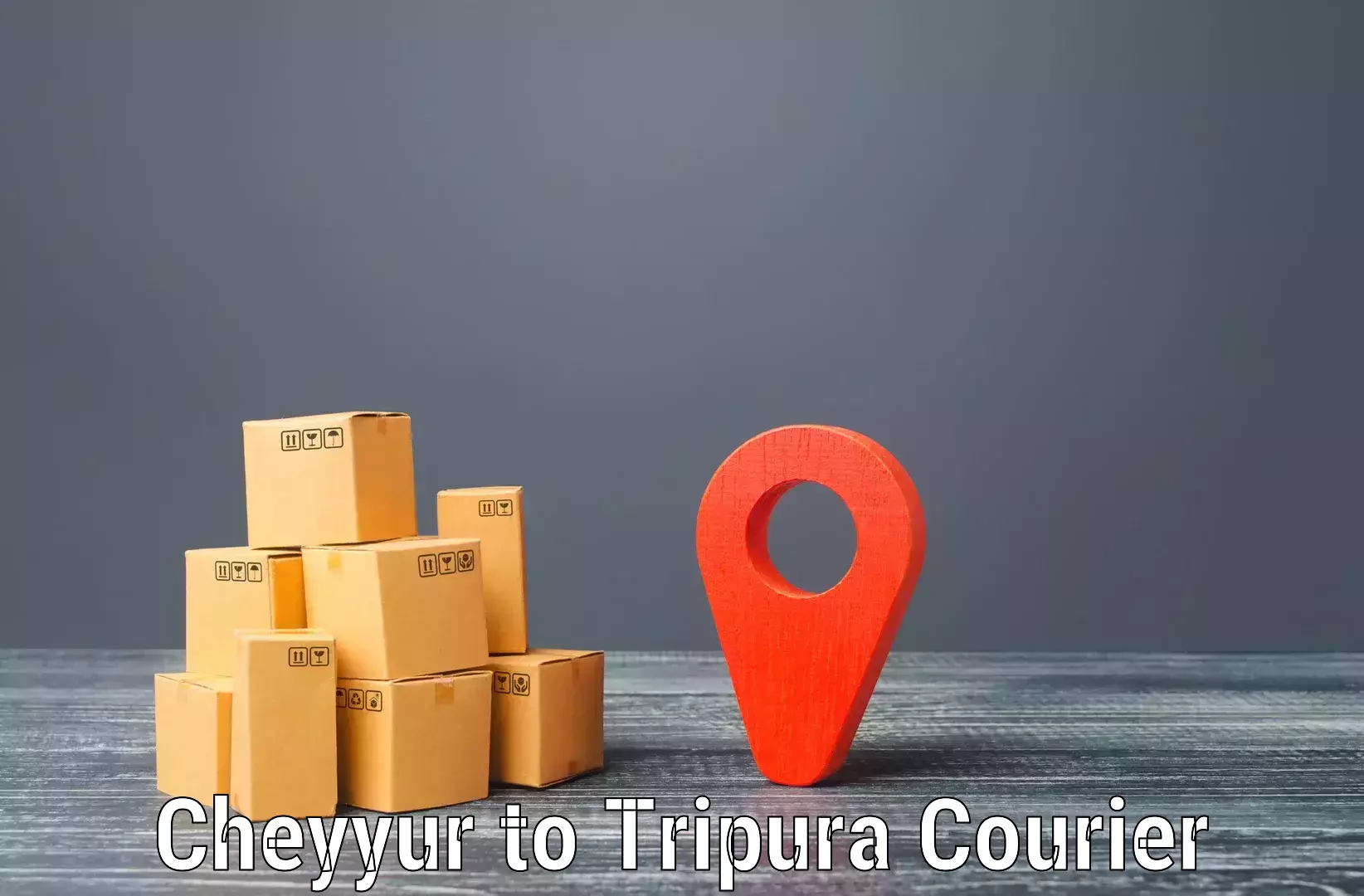 Cargo courier service Cheyyur to Bishalgarh