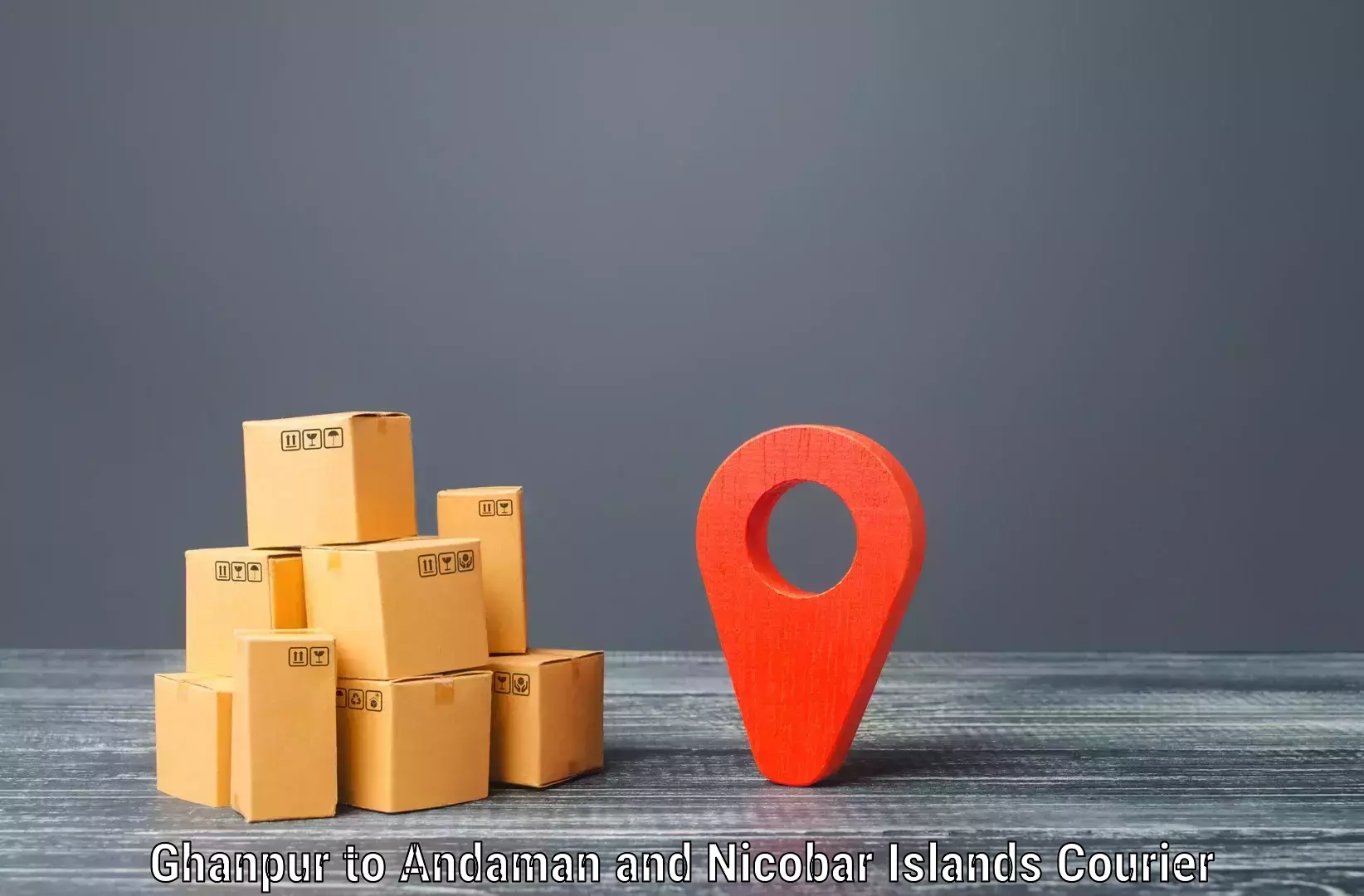 International parcel service Ghanpur to Andaman and Nicobar Islands