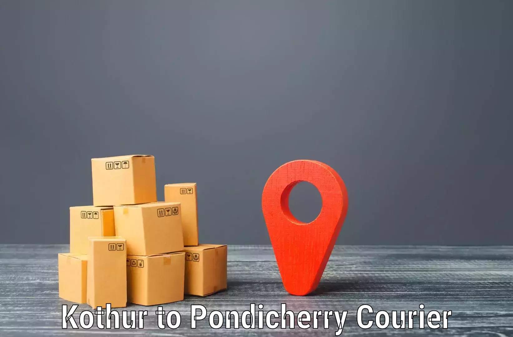 Logistics efficiency Kothur to Pondicherry University
