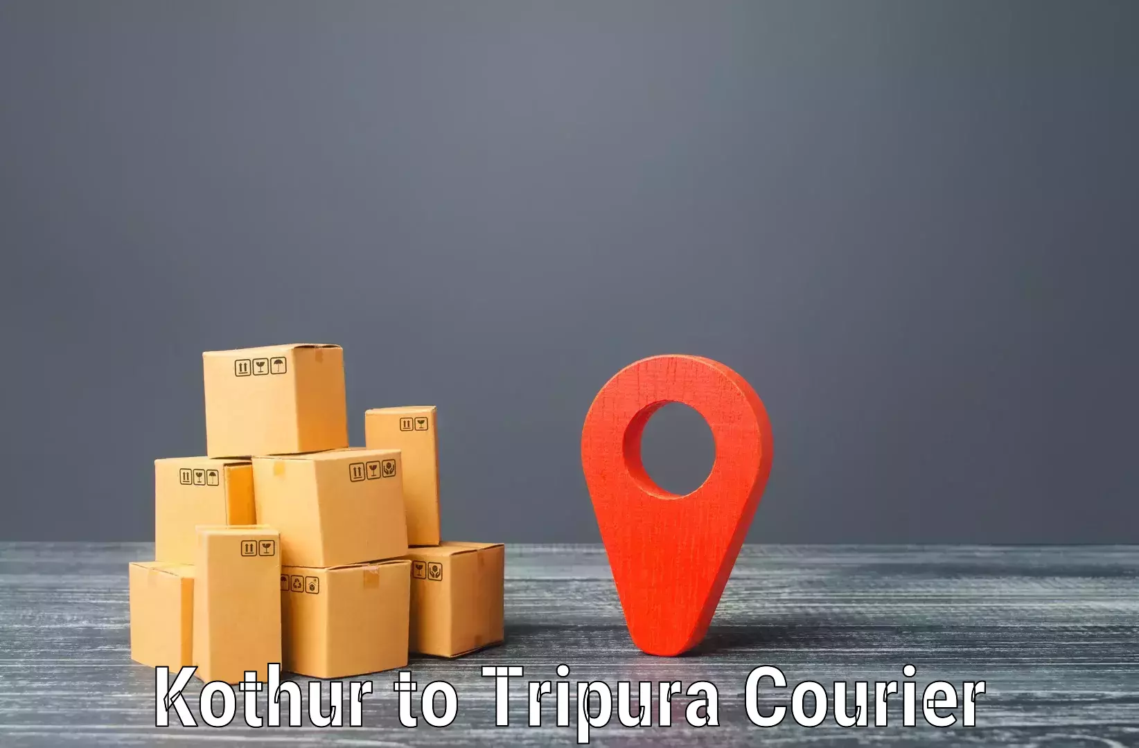 Nationwide courier service Kothur to IIIT Agartala