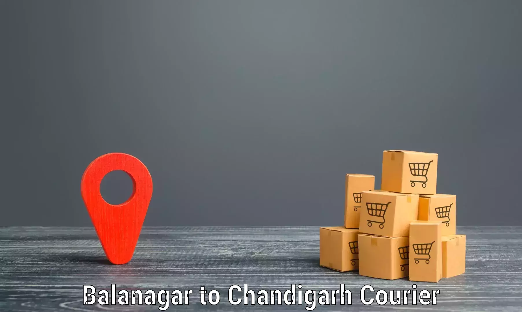 E-commerce shipping partnerships Balanagar to Panjab University Chandigarh