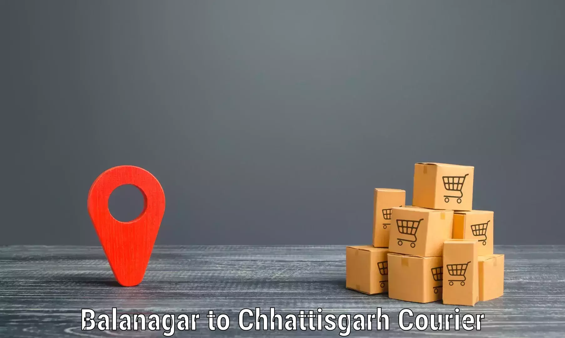 Efficient parcel tracking Balanagar to Korba