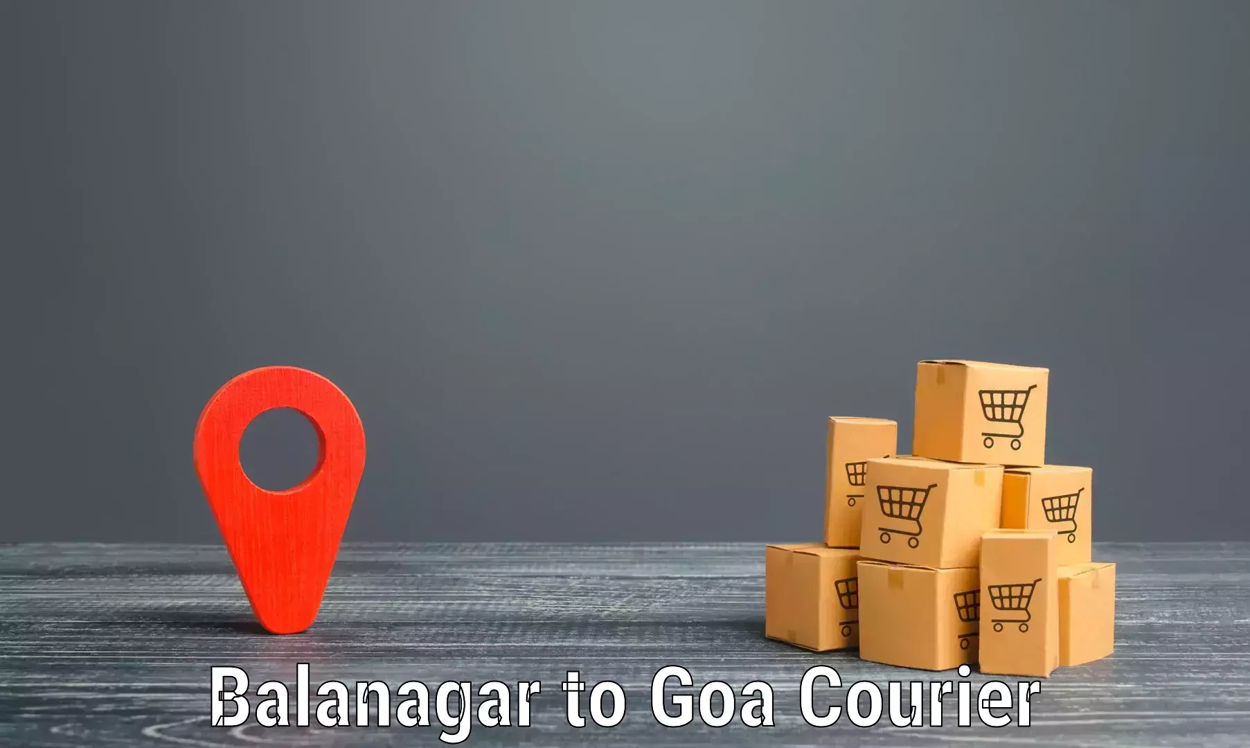 Reliable courier service Balanagar to Bicholim