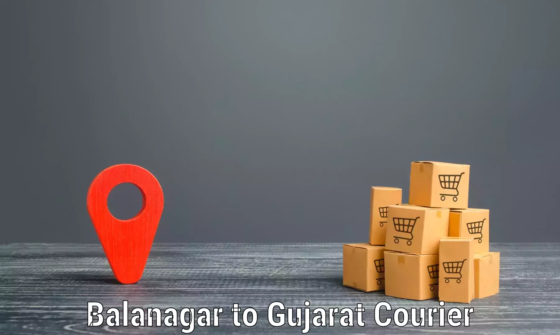 Quality courier services Balanagar to Upleta