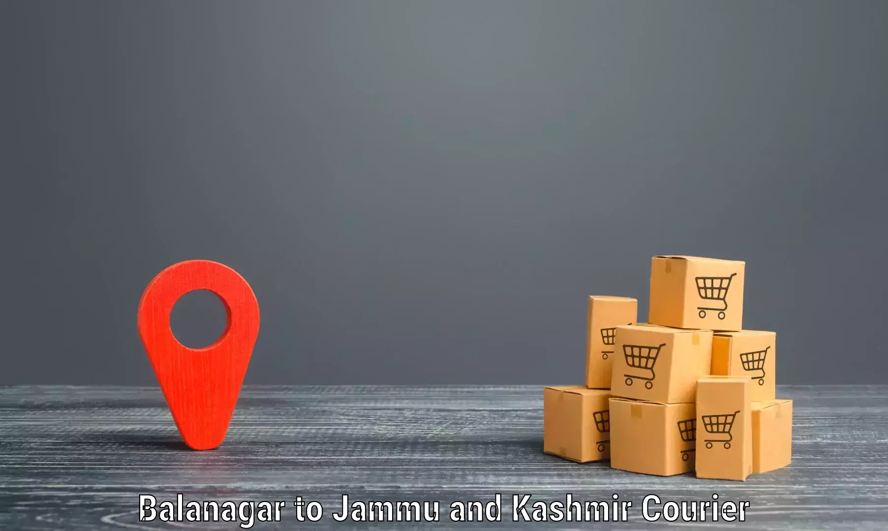 Heavy parcel delivery Balanagar to Jammu and Kashmir