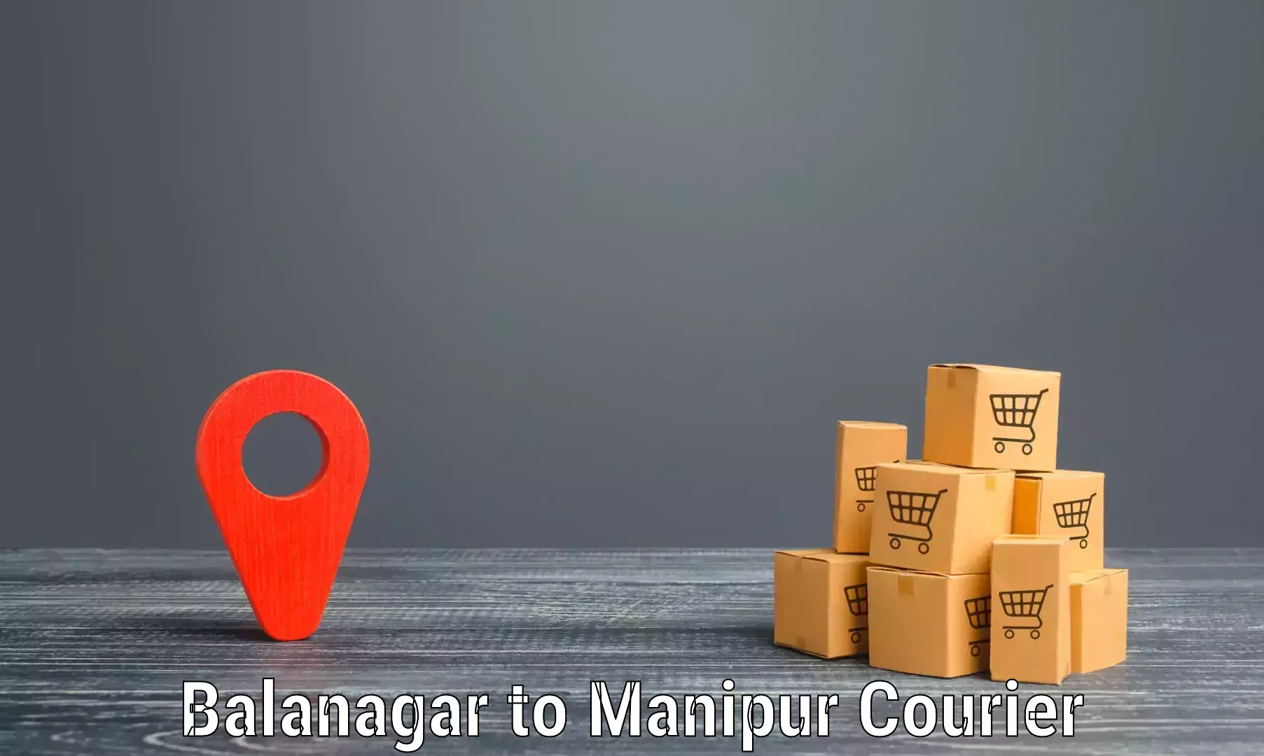 Reliable courier service Balanagar to Imphal