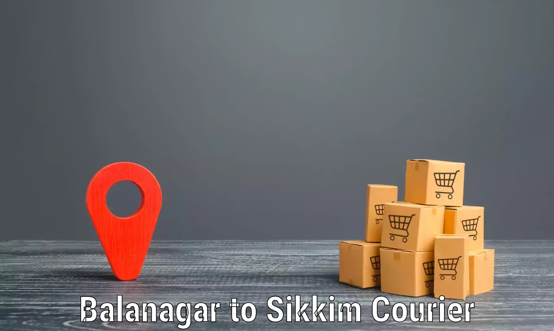 Bulk courier orders in Balanagar to West Sikkim