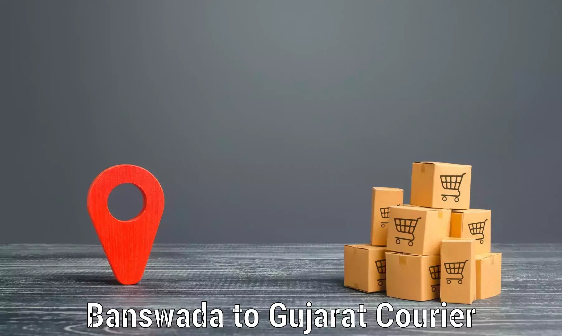 Doorstep parcel pickup Banswada to Patan Gujarat