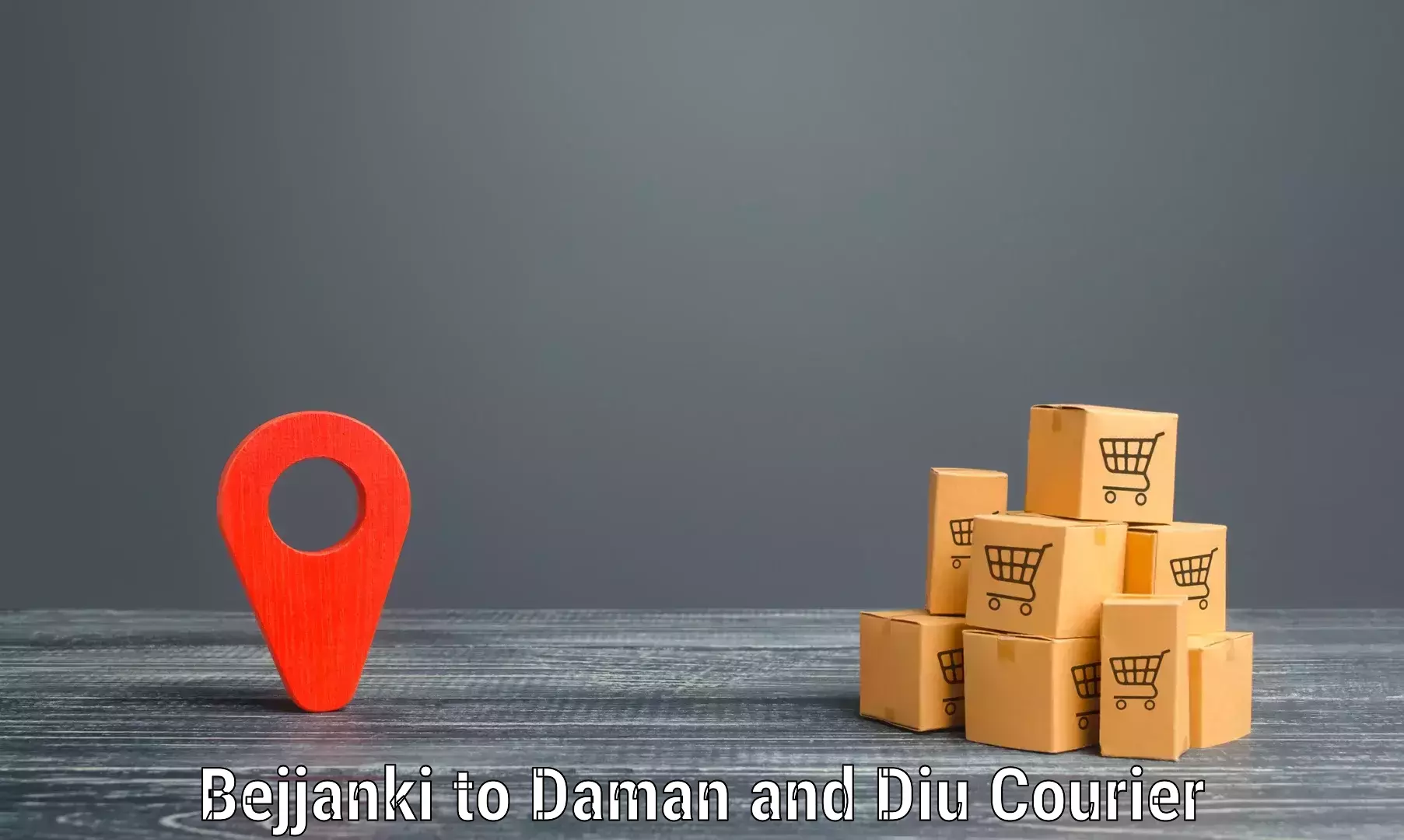 Delivery service partnership in Bejjanki to Daman and Diu