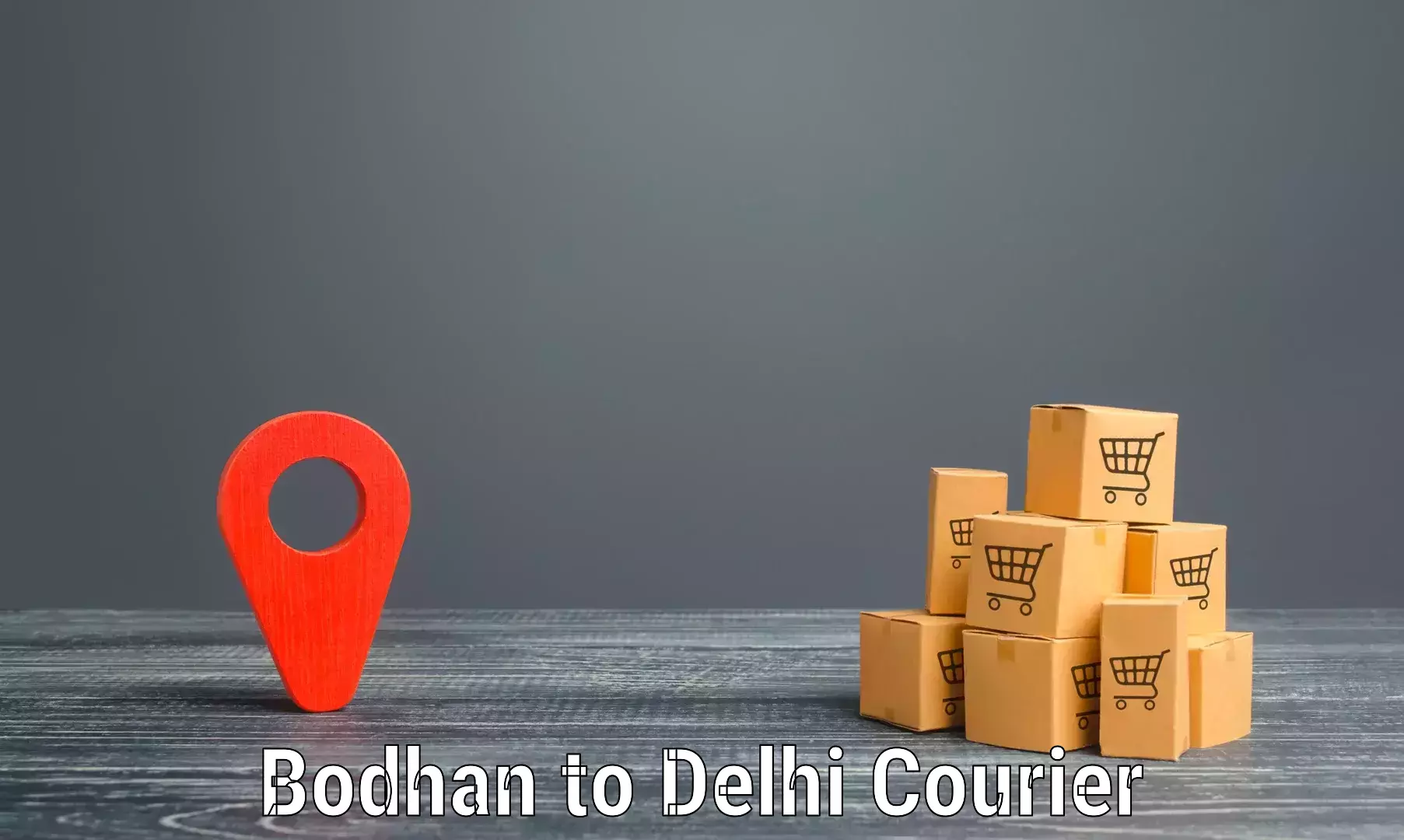 24-hour courier service in Bodhan to Ramesh Nagar