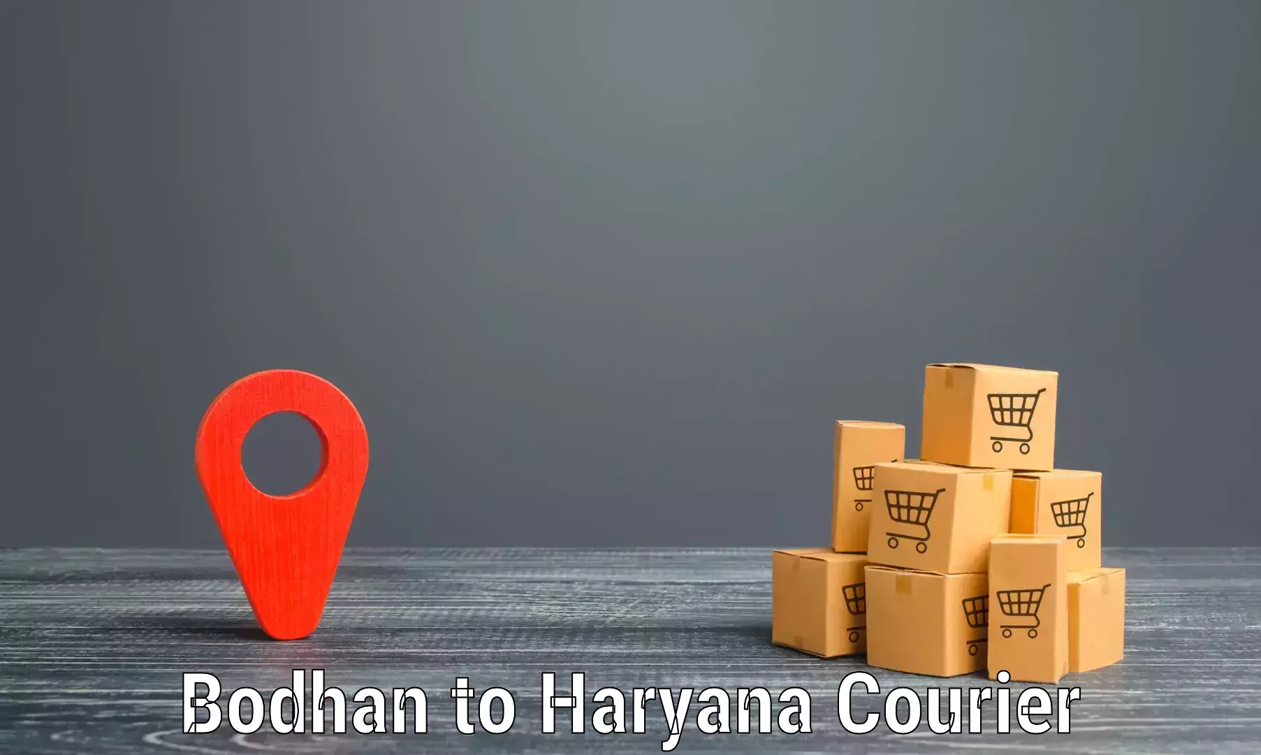 Multi-service courier options Bodhan to Gurugram