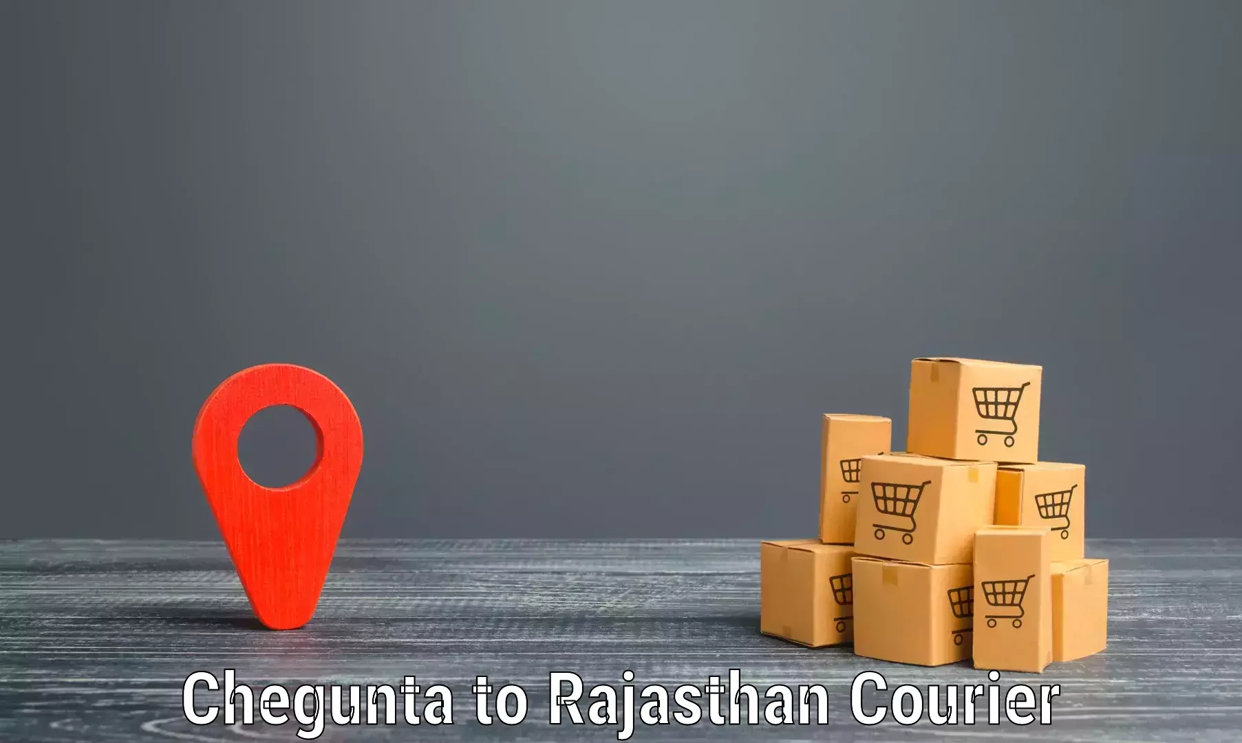 Courier service efficiency Chegunta to Banasthali Vidyapith