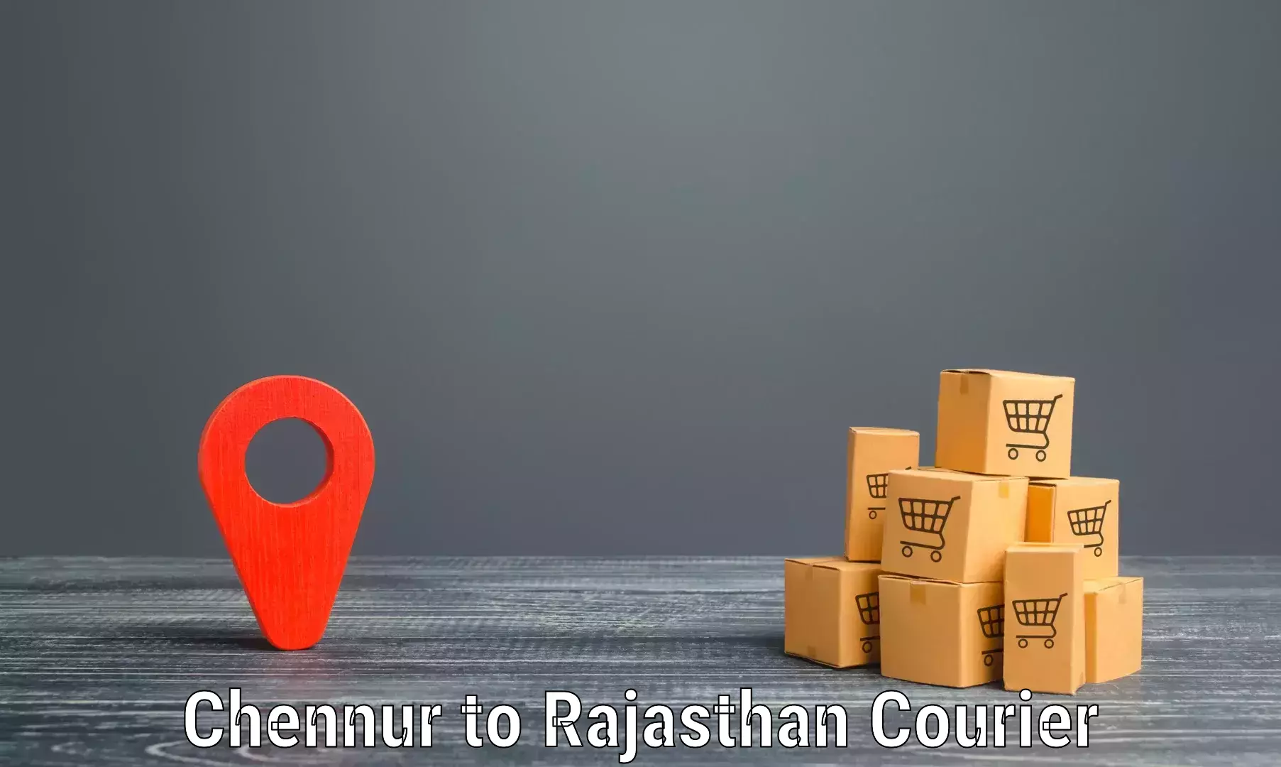 Express package transport in Chennur to Jaipur
