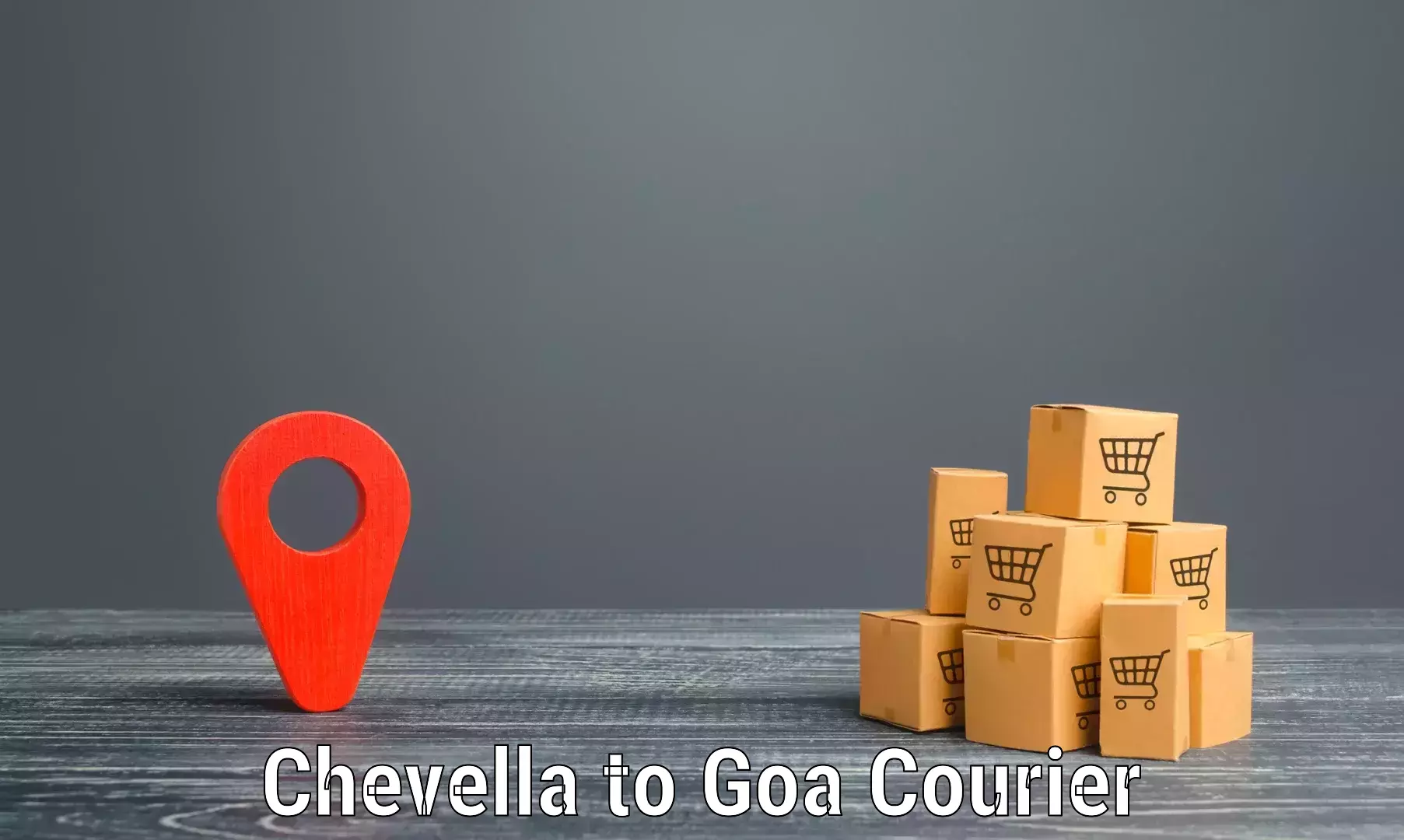 Courier service innovation Chevella to Goa University