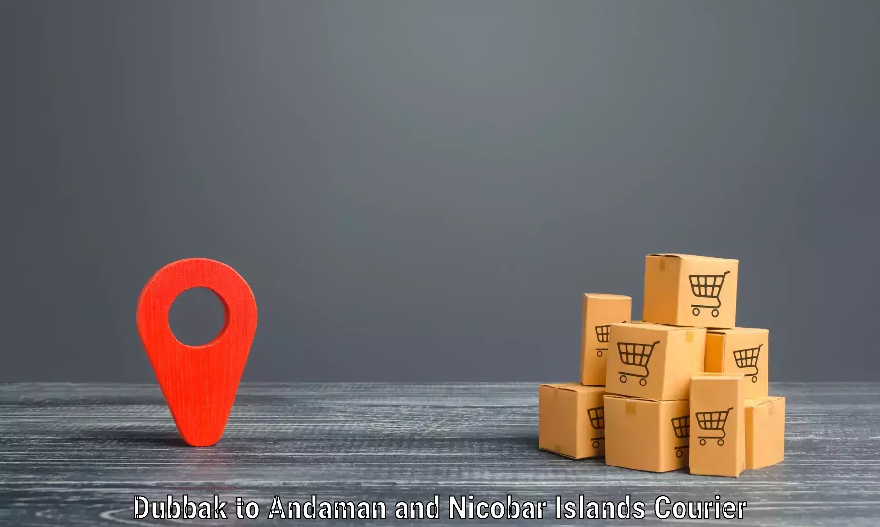 On-demand shipping options Dubbak to Andaman and Nicobar Islands