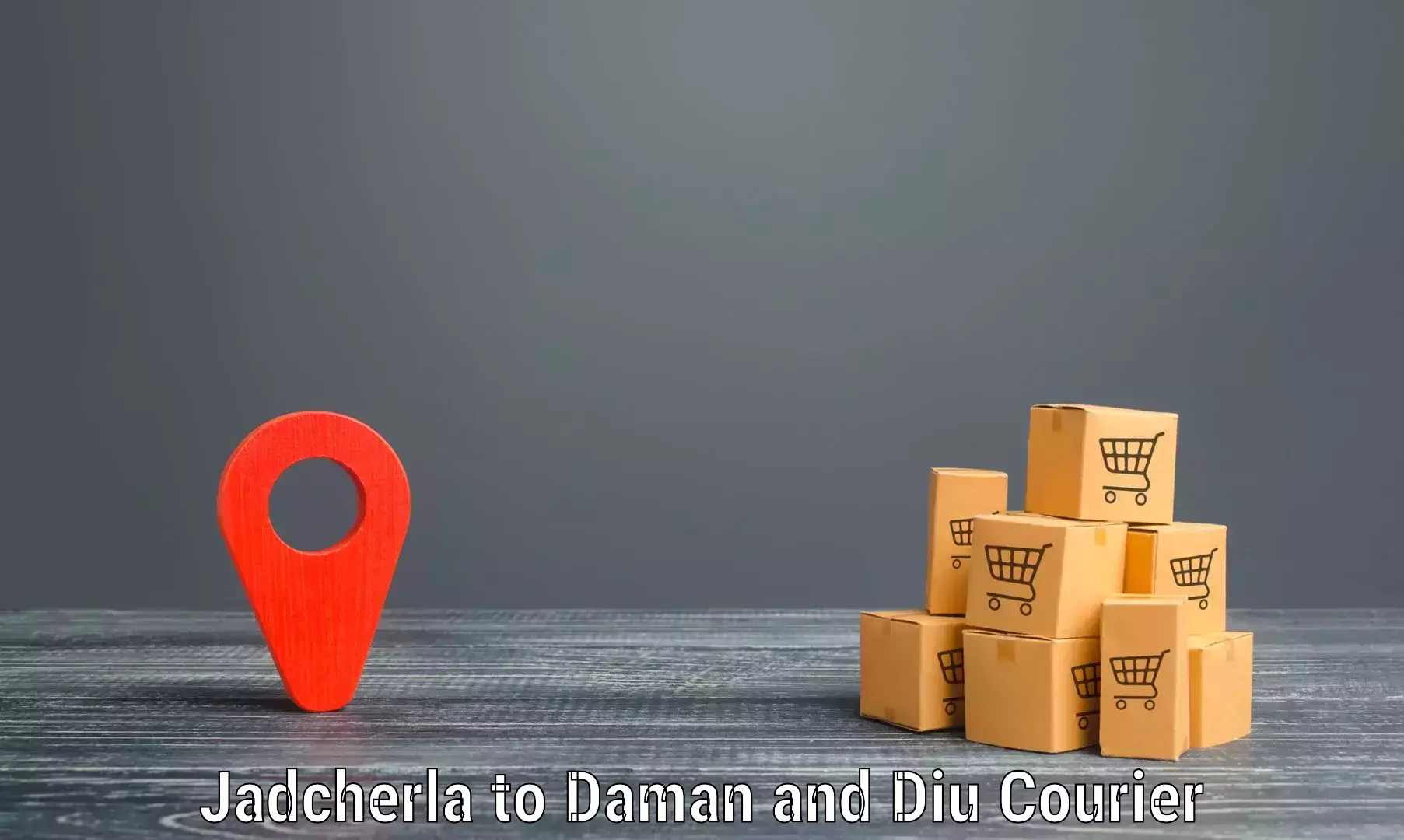 Delivery service partnership Jadcherla to Daman