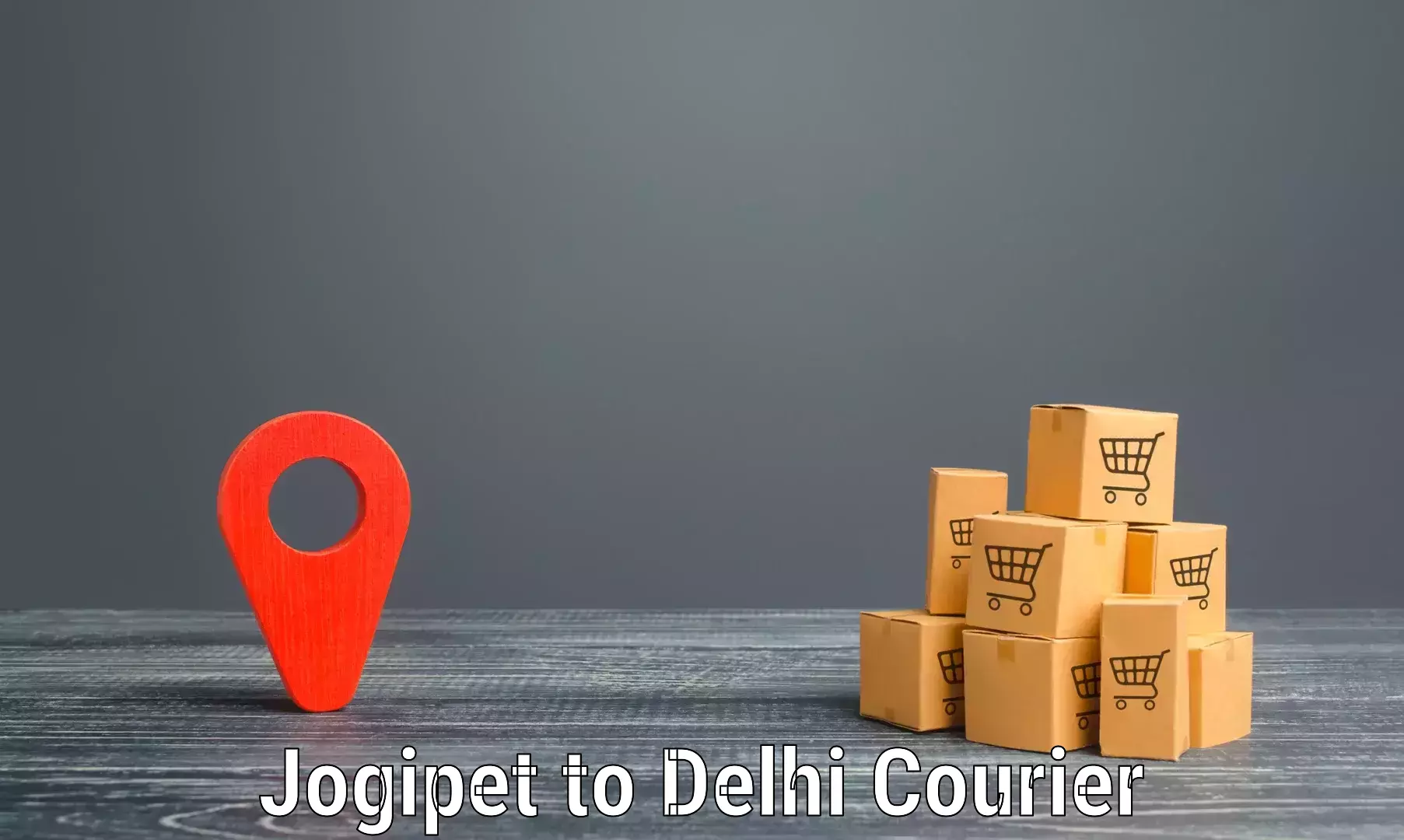 Smart parcel delivery Jogipet to Delhi Technological University DTU