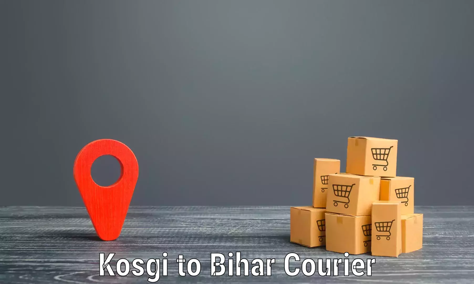 International parcel service Kosgi to Kharagpur Munger